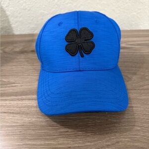 Black Clover Baseball Cap Hat S/M Memory Fit - Blue with Black Clover